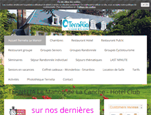 Tablet Screenshot of lemanoirdelacanche.com
